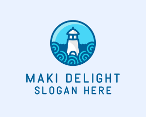 Coastal Marine Lighthouse logo design