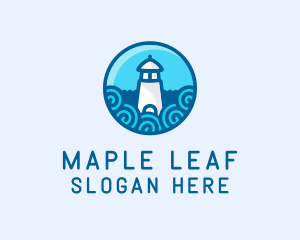 Coastal Marine Lighthouse logo design