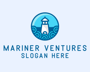 Coastal Marine Lighthouse logo design