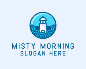 Coastal Marine Lighthouse logo design