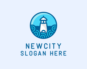 Coastal Marine Lighthouse logo design