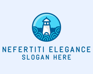 Coastal Marine Lighthouse logo design