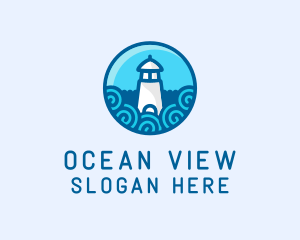 Coastal Marine Lighthouse logo design