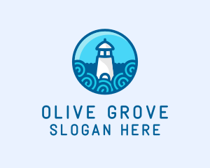 Coastal Marine Lighthouse logo design