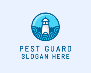 Coastal Marine Lighthouse logo design