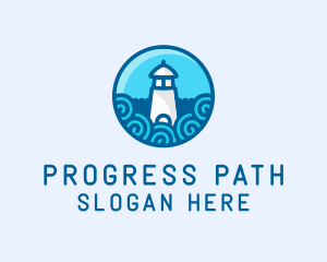 Coastal Marine Lighthouse logo design