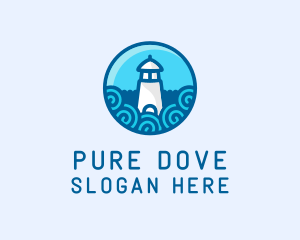 Coastal Marine Lighthouse logo design