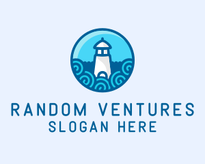 Coastal Marine Lighthouse logo design