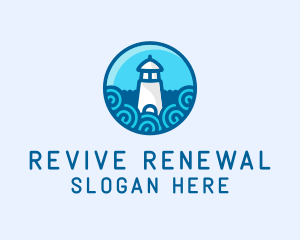 Coastal Marine Lighthouse logo design