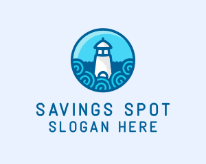 Coastal Marine Lighthouse logo design