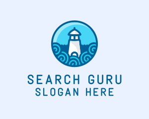 Coastal Marine Lighthouse logo design