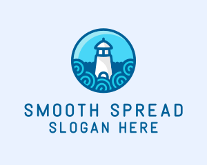 Coastal Marine Lighthouse logo design