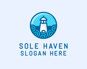 Coastal Marine Lighthouse logo design