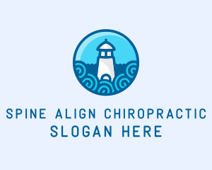 Coastal Marine Lighthouse logo design