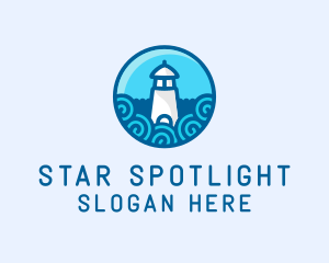 Coastal Marine Lighthouse logo design