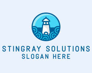 Coastal Marine Lighthouse logo design