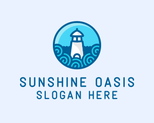 Coastal Marine Lighthouse logo design