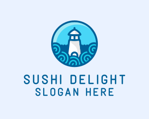 Coastal Marine Lighthouse logo design