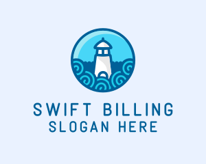 Coastal Marine Lighthouse logo design