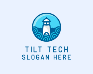 Coastal Marine Lighthouse logo design