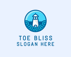 Coastal Marine Lighthouse logo design