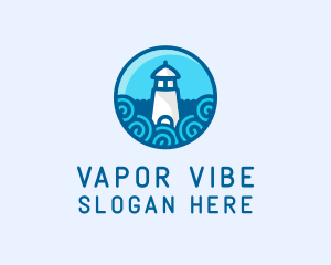 Coastal Marine Lighthouse logo design