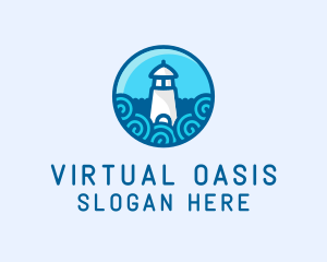 Coastal Marine Lighthouse logo design