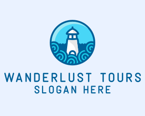 Coastal Marine Lighthouse logo design