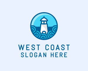 Coastal Marine Lighthouse logo design