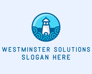 Coastal Marine Lighthouse logo design