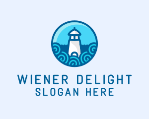 Coastal Marine Lighthouse logo design