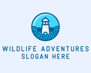 Coastal Marine Lighthouse logo design