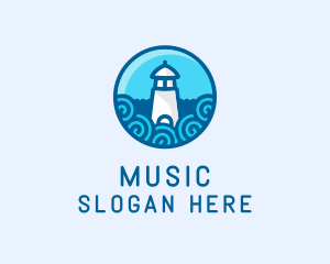 Coastal Marine Lighthouse logo design