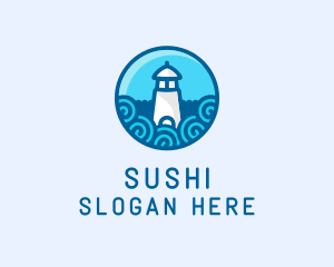 Coastal Marine Lighthouse logo design