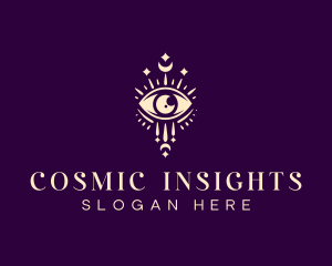 Boho Eye Astrology logo design