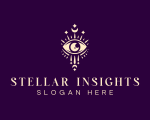 Boho Eye Astrology logo design