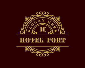 Luxury Decorative Hotel logo design