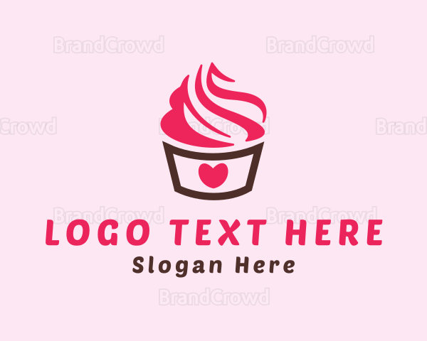 Sweet Heart Cupcake Logo