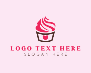 Italy - Sweet Heart Cupcake logo design