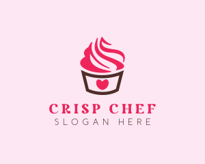 Sweet Heart Cupcake logo design