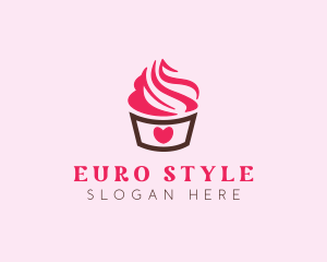 Sweet Heart Cupcake logo design