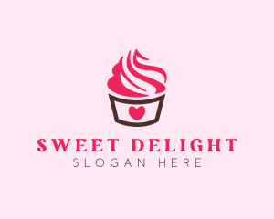 Sweet Heart Cupcake logo design