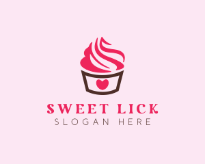 Sweet Heart Cupcake logo design