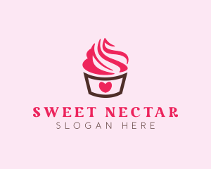 Sweet Heart Cupcake logo design