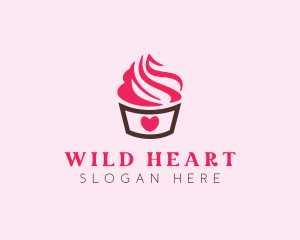 Sweet Heart Cupcake logo design