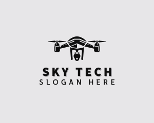 Aerial Drone Rotocraft logo design