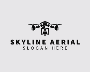 Aerial Drone Rotocraft logo design