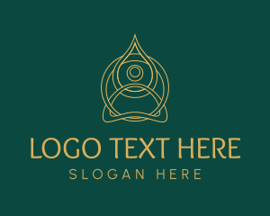 Mindful - Spiritual Meditation Yoga logo design