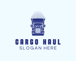 Express Cargo Truck logo design