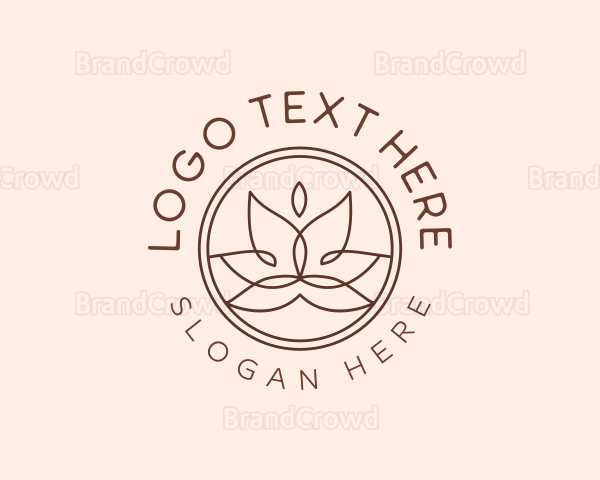 Meditation Lotus Flower Logo